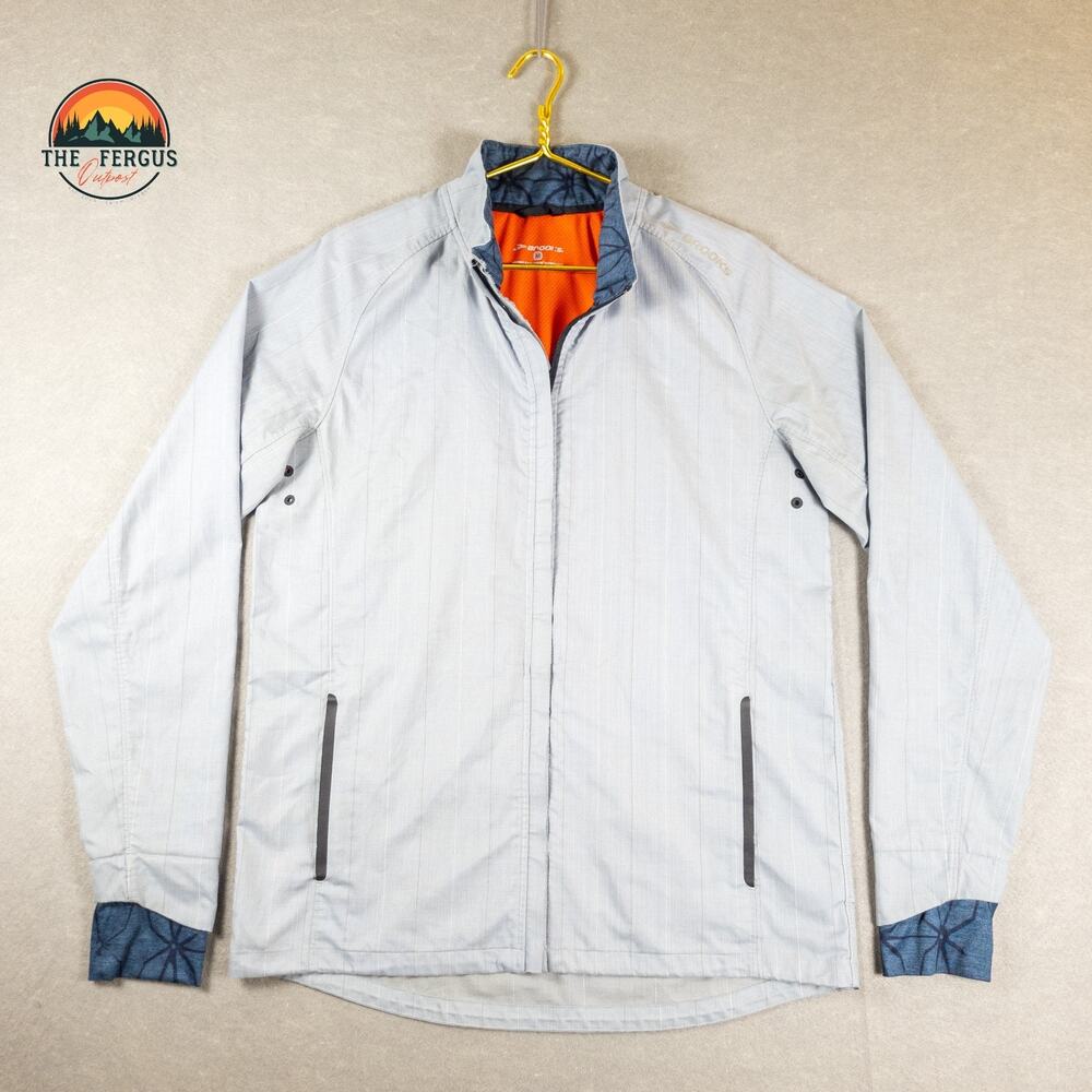 BROOKS Drift Shell Running Jacket Drilayer Technology Pro Gray Men's Size Medium